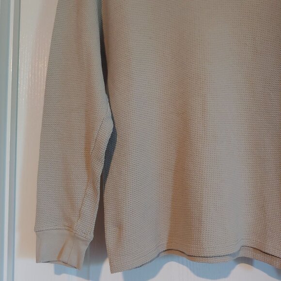 Pacsun Mens Tan Waffle Thermal Long Sleeve Shirt  Y2k Skater M - Picture 5 of 8